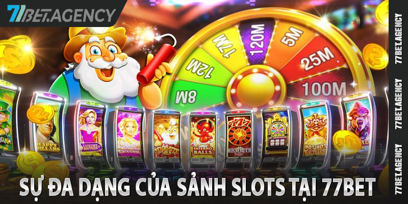 Sự đa dạng của sảnh slots tại 77bet